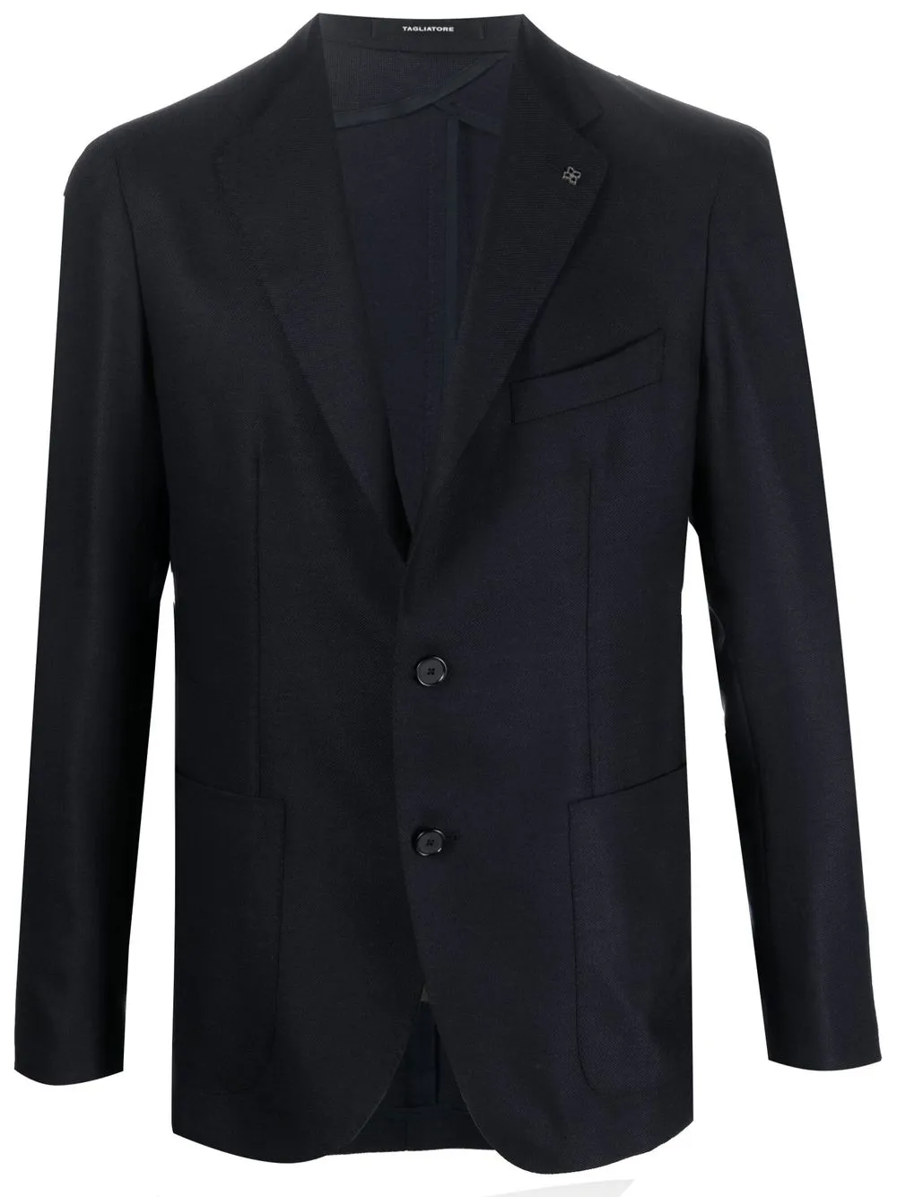 

Tagliatore single-breasted wool blazer - Blue