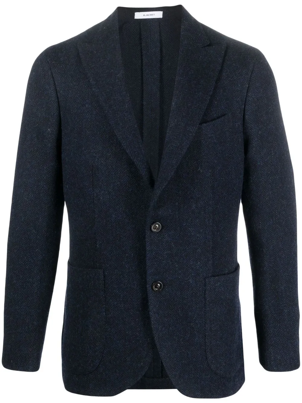 

Boglioli woollen notched-lapel blazer - Blue