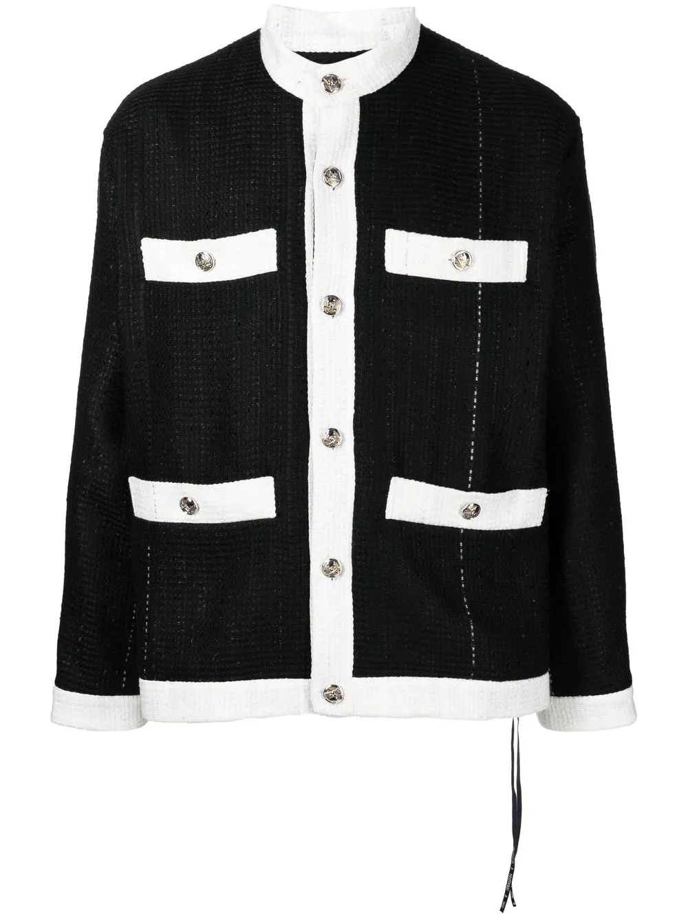 

Mastermind World tweed stand-collar jacket - Black