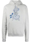 Saint Laurent clown-print hoodie - Grey