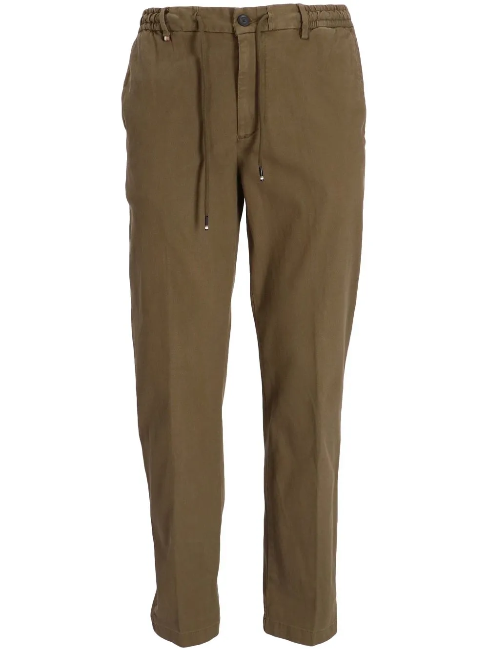 

BOSS drawstring slim-cut trousers - Marrón