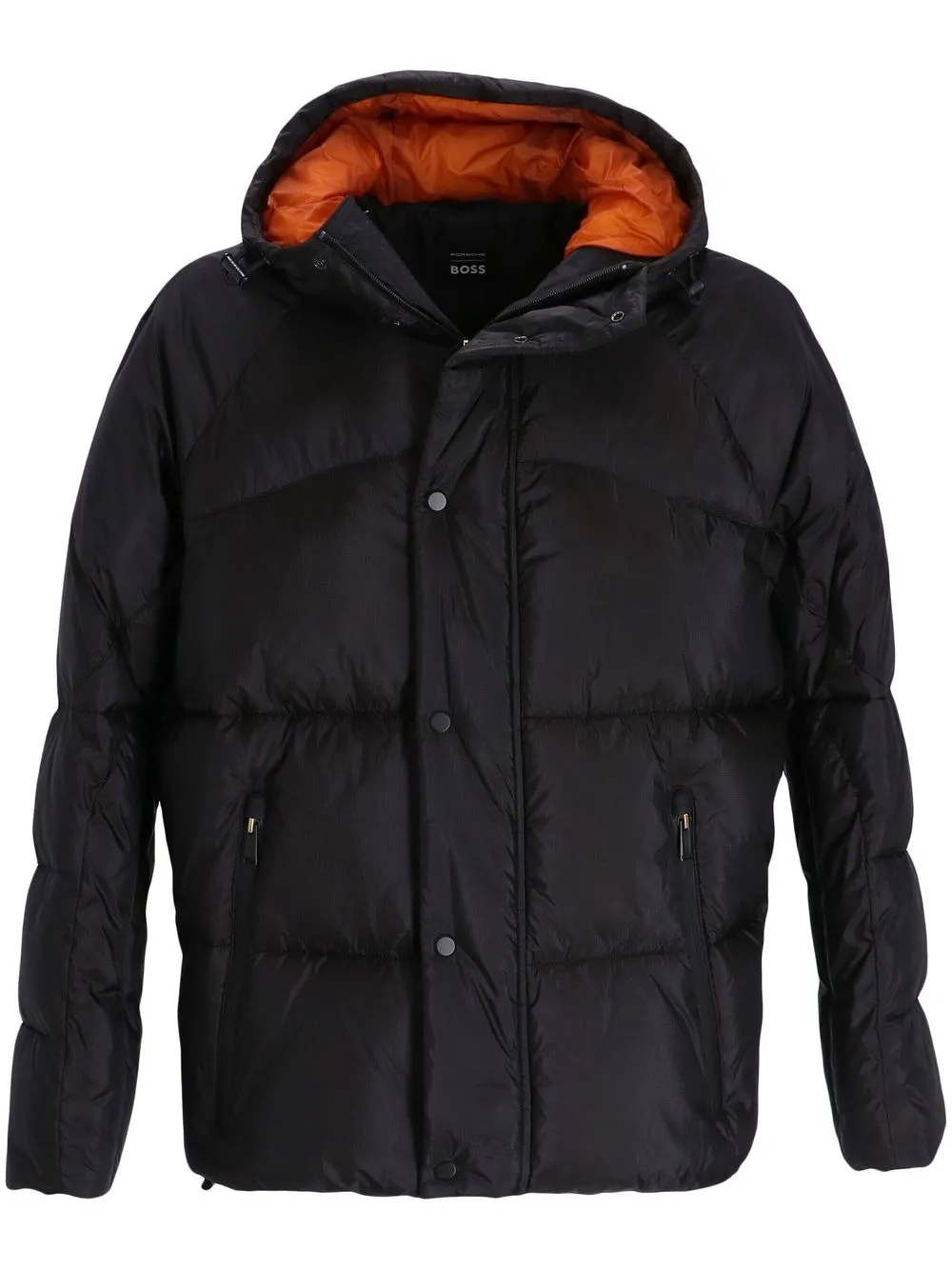 

BOSS Contemporary hooded padded coat - Black
