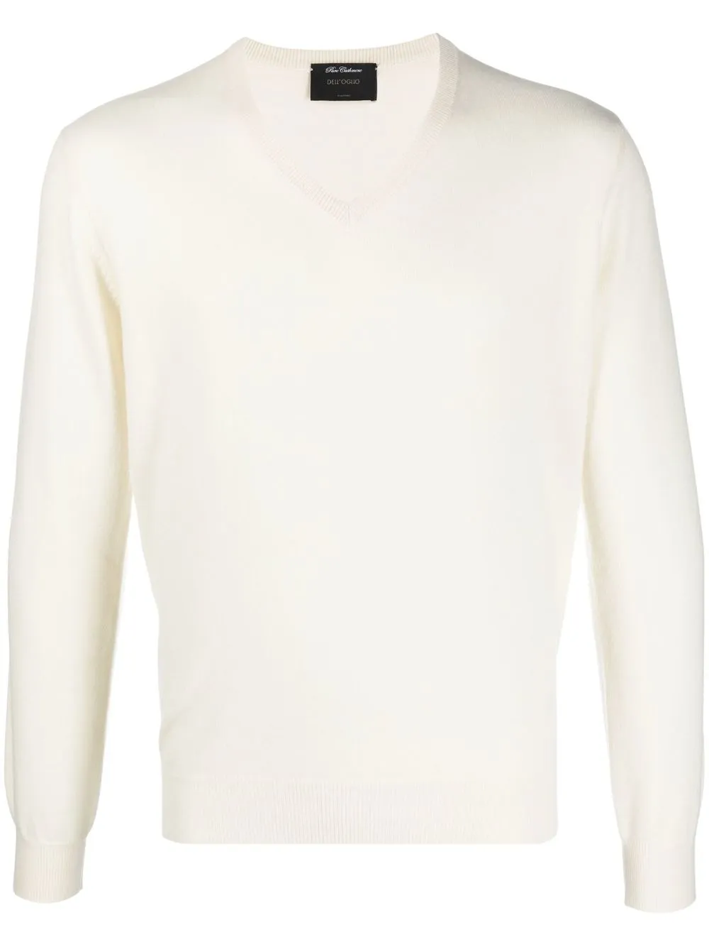 

Dell'oglio V-neck fine-knit jumper - White