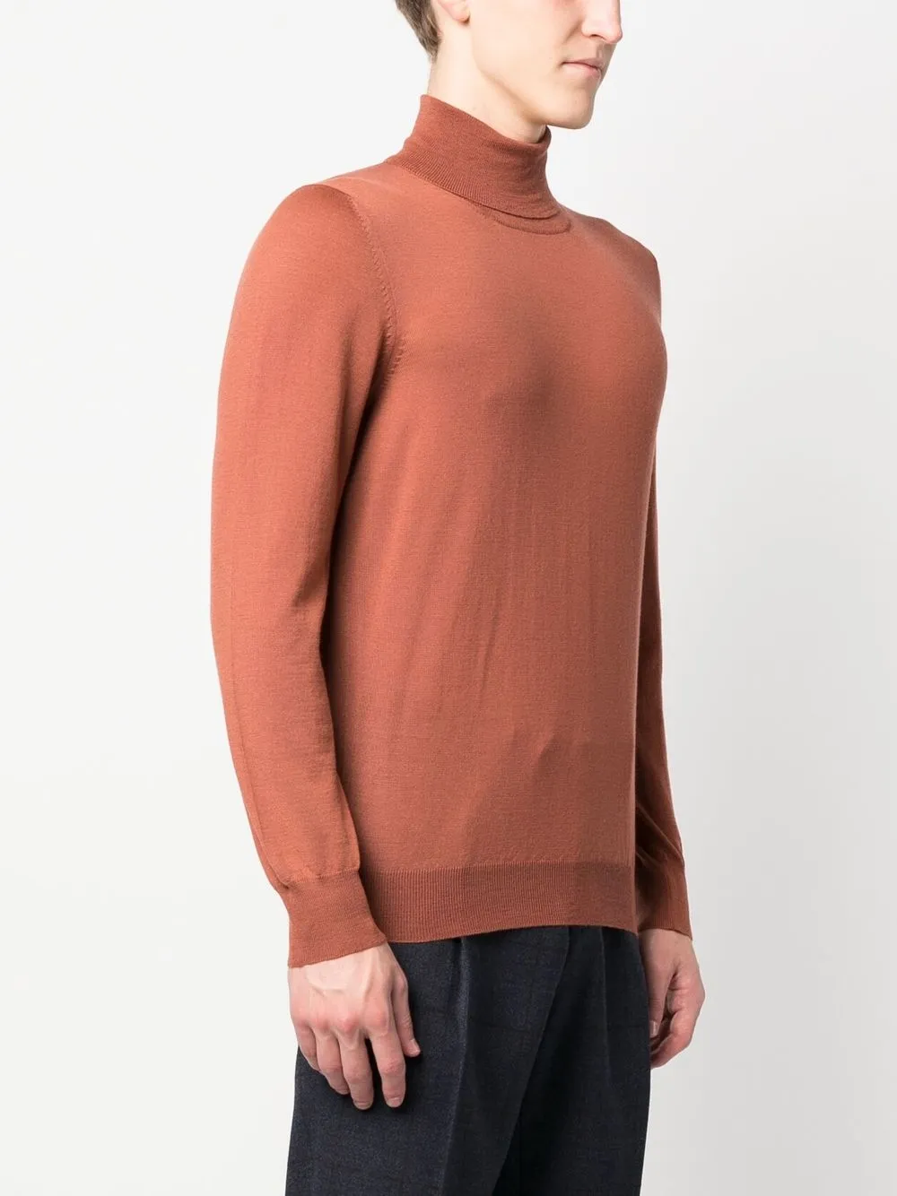  Lardini Klassischer Rollkragenpullover   Rot 