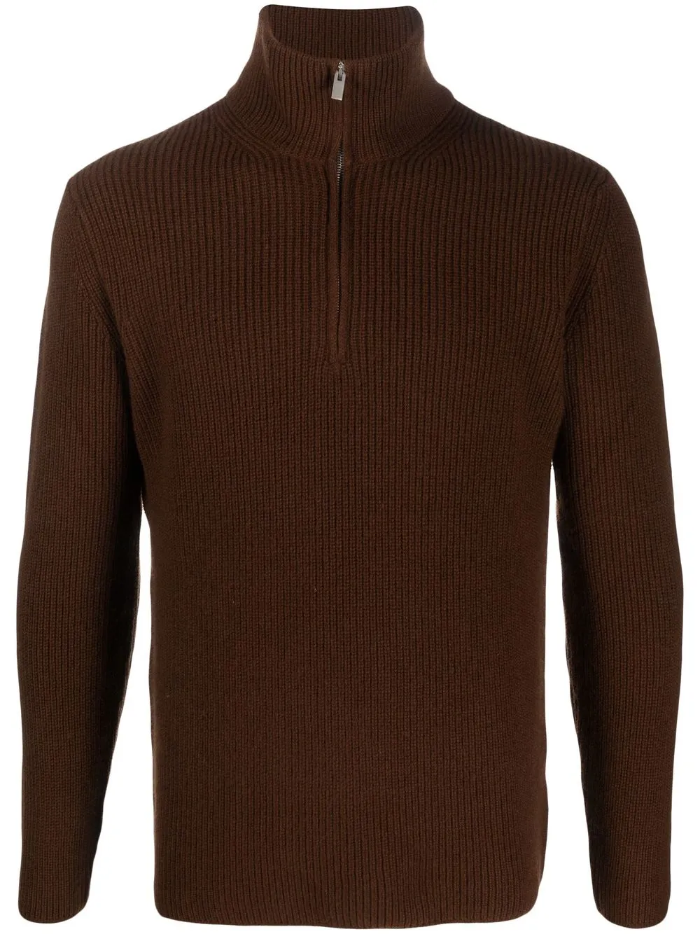 

Dell'oglio stand-collar half-zip jumper - Brown