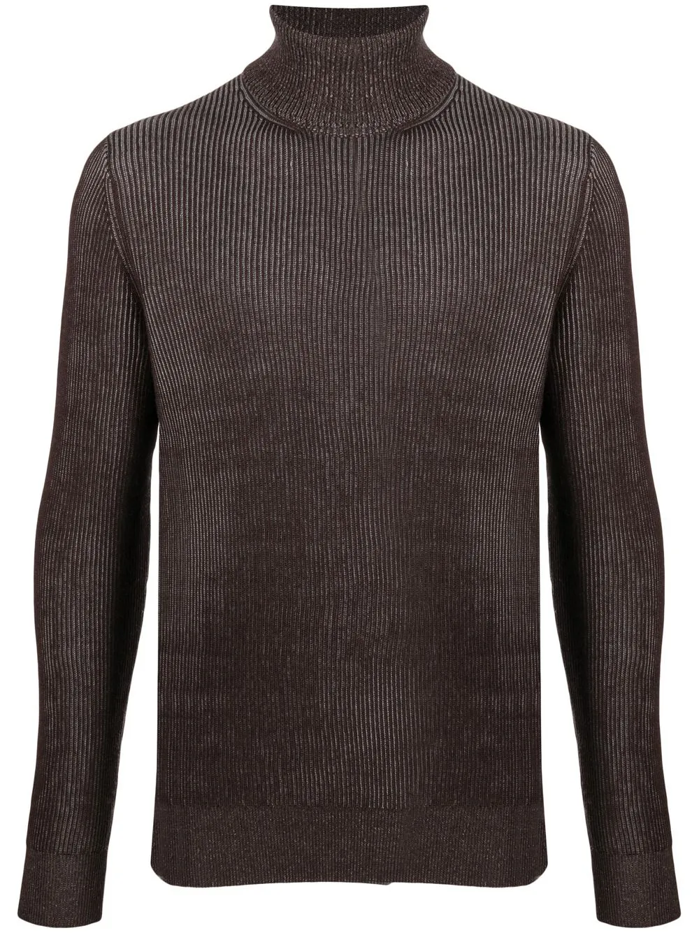 

Ballantyne ribbed-knit roll neck sweatshirt - Brown