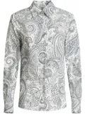 ETRO paisley-print button-up shirt - Grey