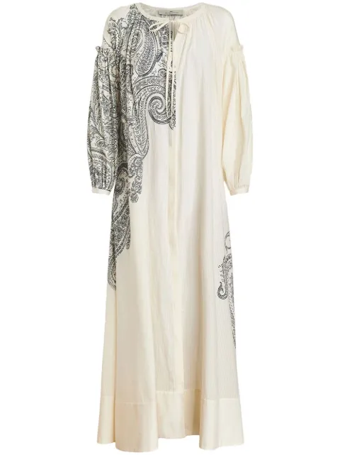 paisley-print maxi dress