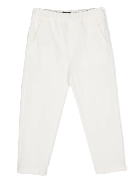 Il Gufo logo-patch cotton trousers