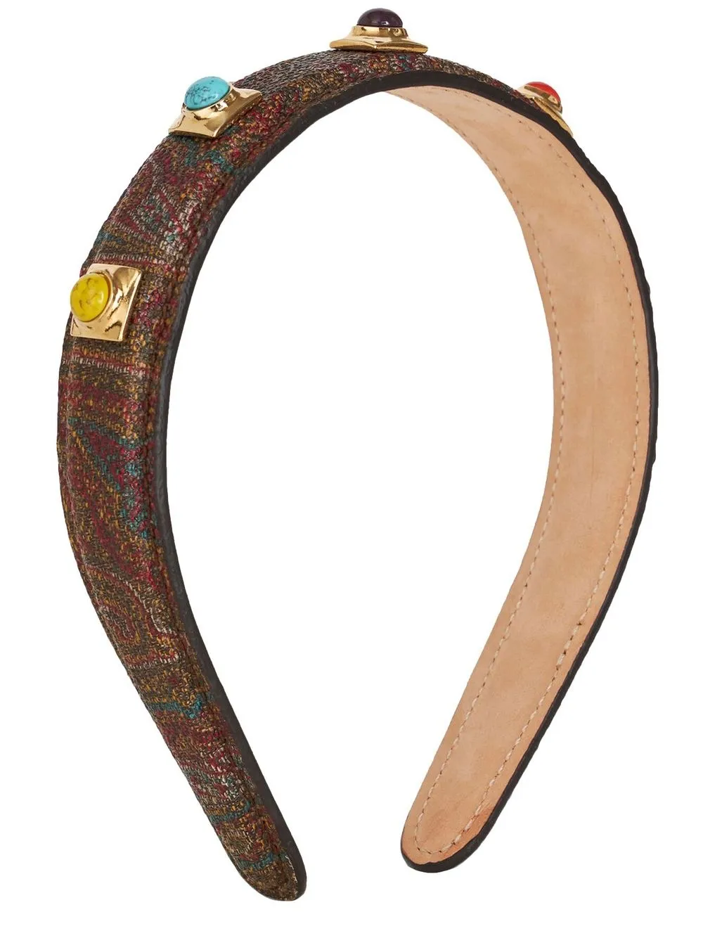 Etro Mix-gems Headband In Brown