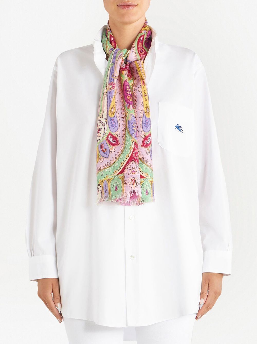 ETRO Sjaal met paisley-print - Roze