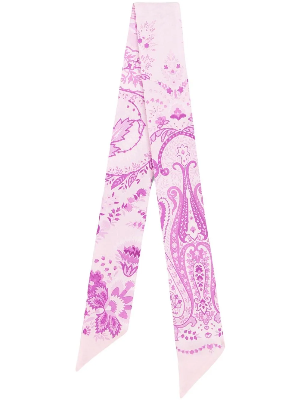 

ETRO floral-print silk scarf - Purple