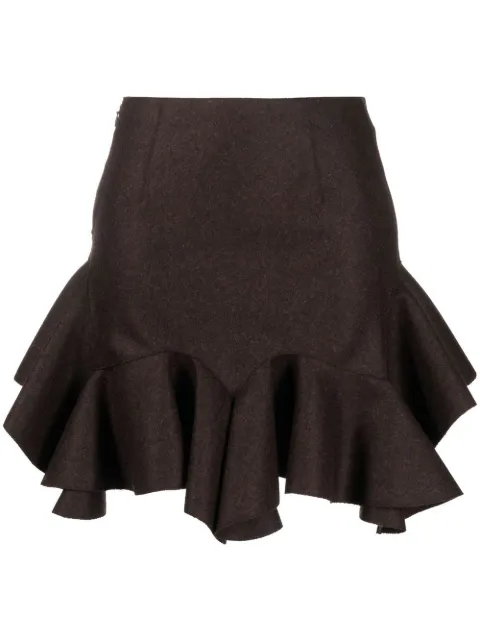 Givenchy falda midi asimétrica