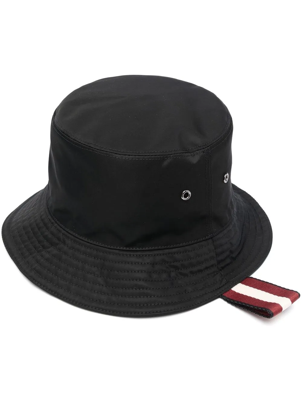 

Bally striped-tab bucket hat - Black