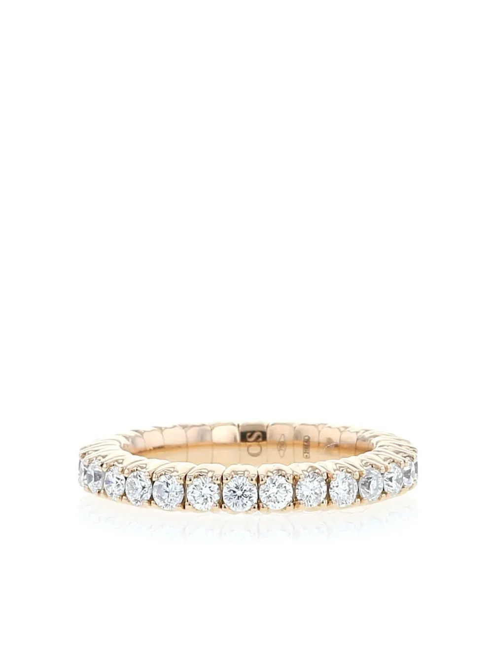 

Atelier Collector Square rose gold diamond ring - Pink