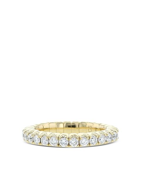 Atelier Collector Square diamond-embellished gold ring