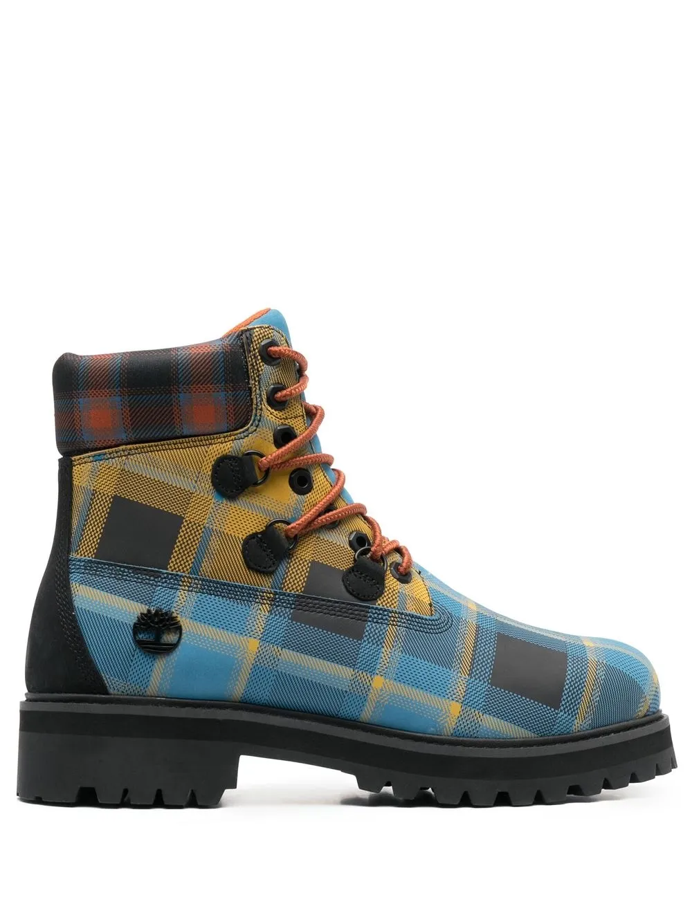 

Timberland tartan-check lace-up boots - Blue