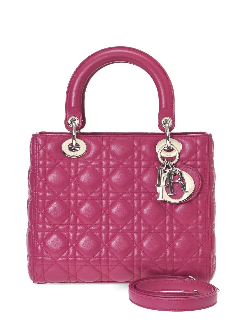 

Christian Dior pre-owned medium Lady Dior 2way bag - Purple