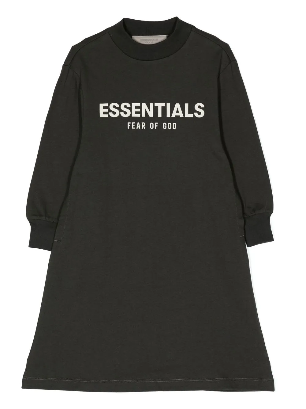 

FEAR OF GOD ESSENTIALS logo-print sweatshirt dress - Green