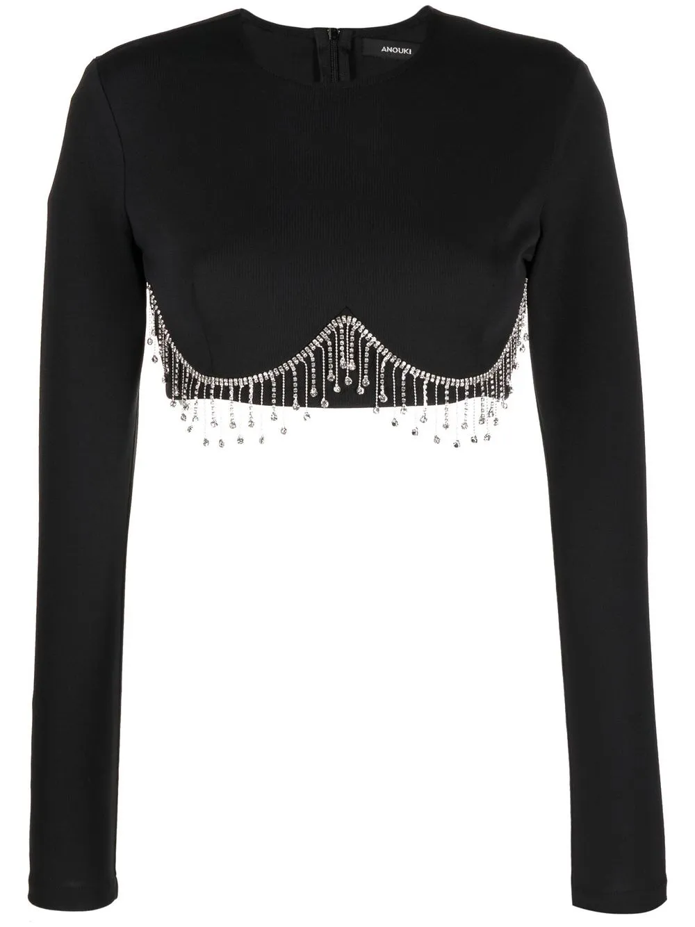 

ANOUKI crystal-embellished T-shirt - Black