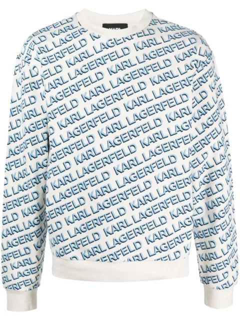 Karl Lagerfeld sudadera con logo estampado