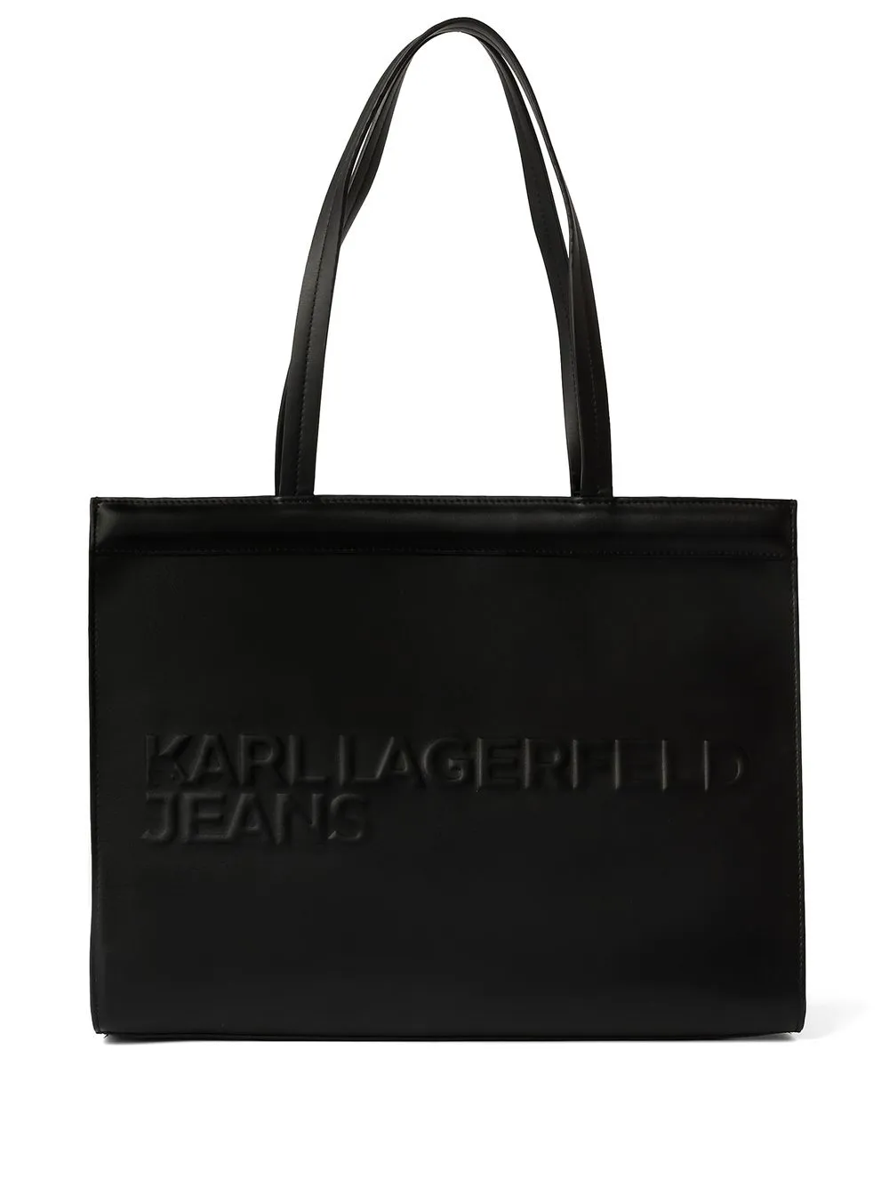 

KARL LAGERFELD JEANS Tech debossed-logo detail bag - Black