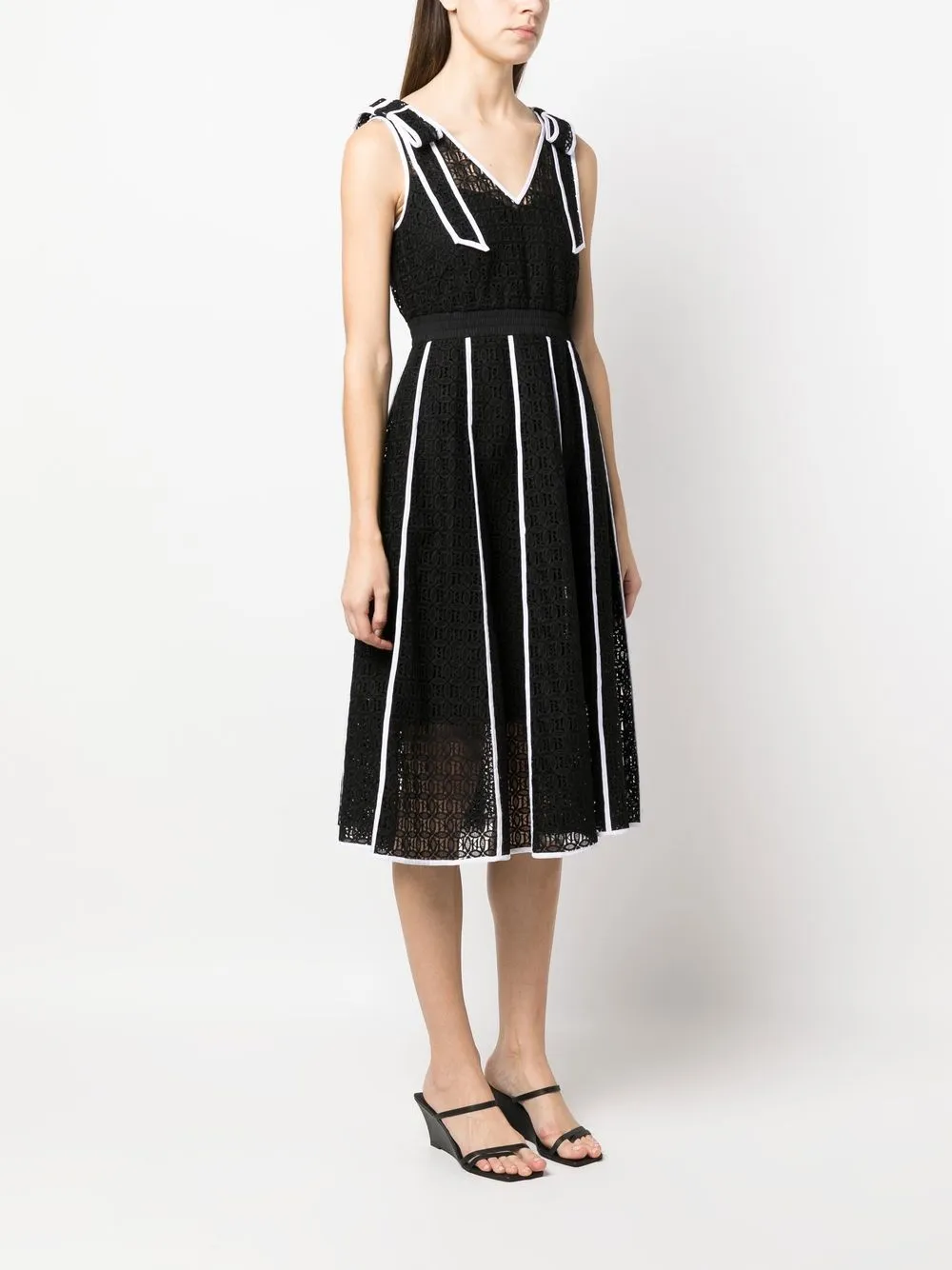Karl Lagerfeld Midikleid Aus Spitze In Black