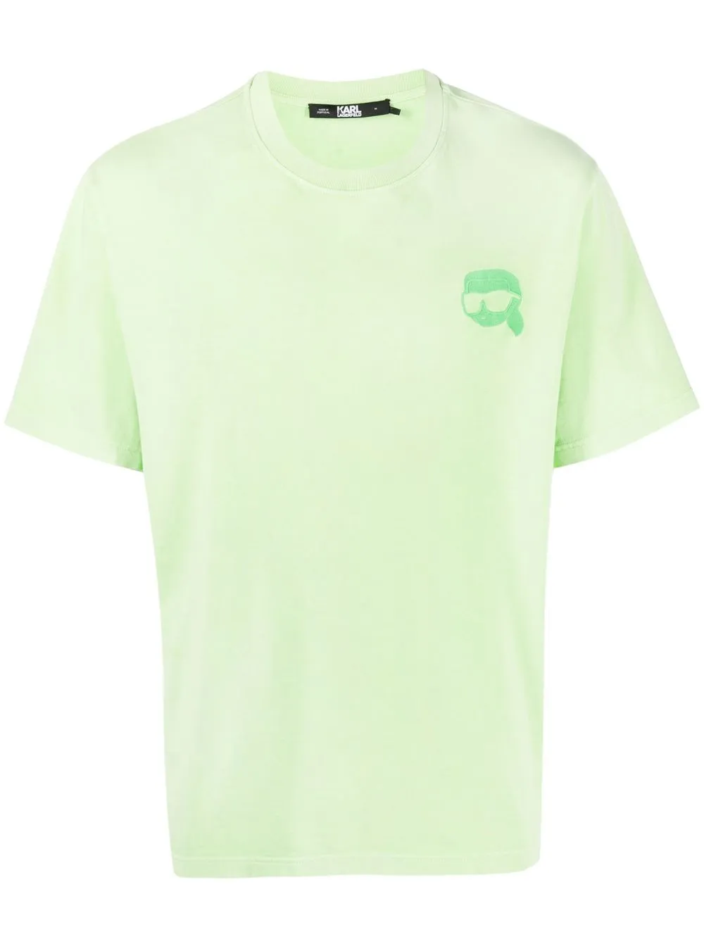 

Karl Lagerfeld Ikonik 2.0 logo-embroidered T-shirt - Green