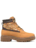Michael Michael Kors monogram-print hiker boots - Neutrals