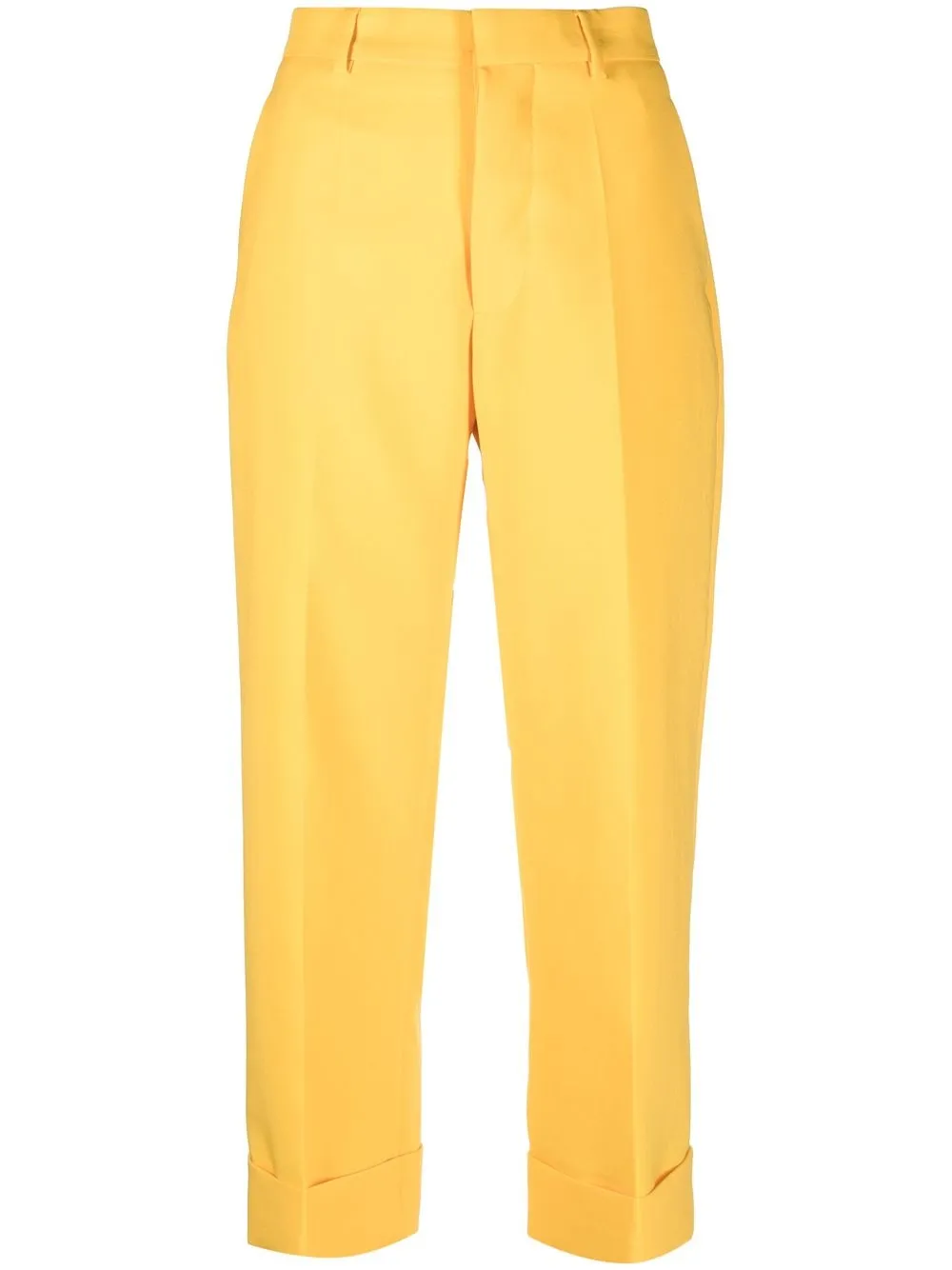 

Plan C straight-leg tailored trousers - Yellow