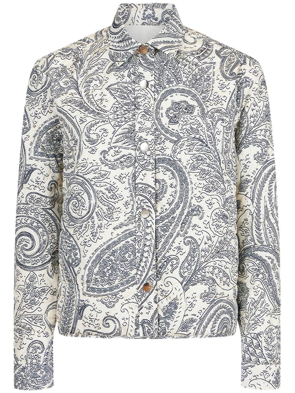 

ETRO all-over paisley-print shirt jacket - White