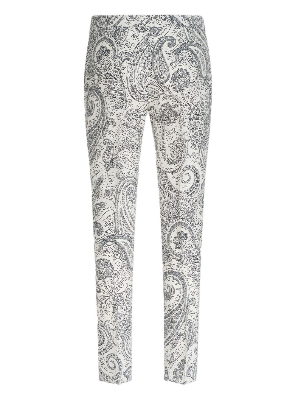 ETRO Broek met paisley-print - Wit