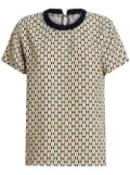 ETRO geometric-print T-shirt - Yellow