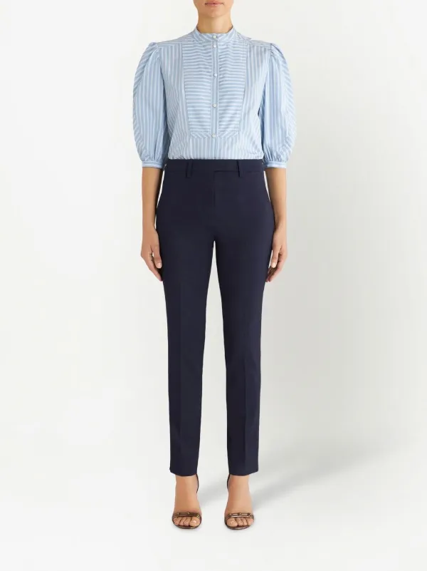 パンツ Etro Tailored Pants ETRO Tailored Tapered Trousers | Blue | FARFETCH JO