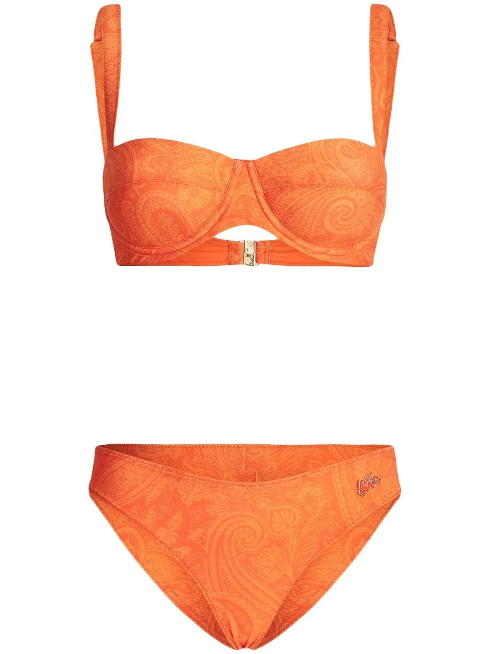 ETRO paisley-print Balconette Bikini Set - Farfetch