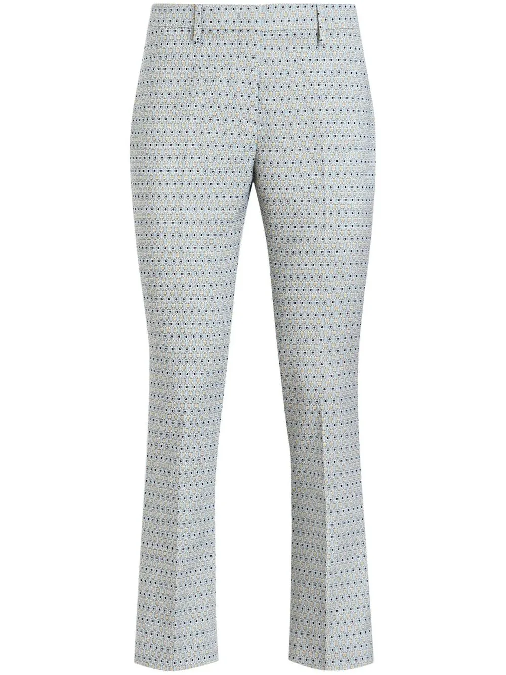 

ETRO patterned straight-leg trousers - Blue