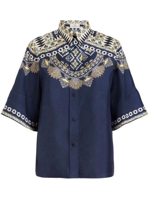 ETRO paisley-design silk shirt Women