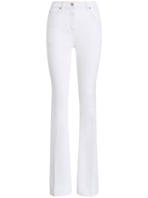 ETRO embroidered straight-leg jeans Women