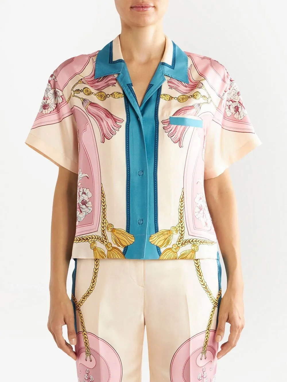 ETRO Overhemd met print - Beige