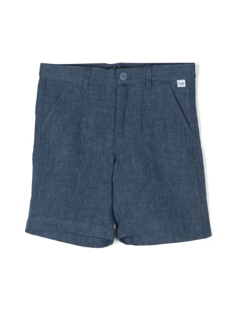 Il Gufo mélange-effect linen shorts