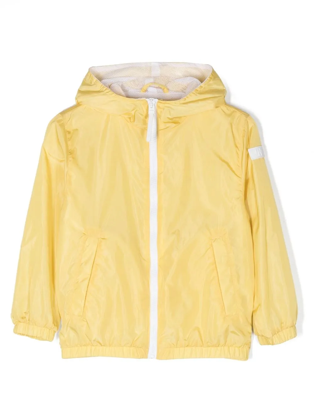 Il Gufo logo-patch sleeve hooded jacket | Yellow | Image 1