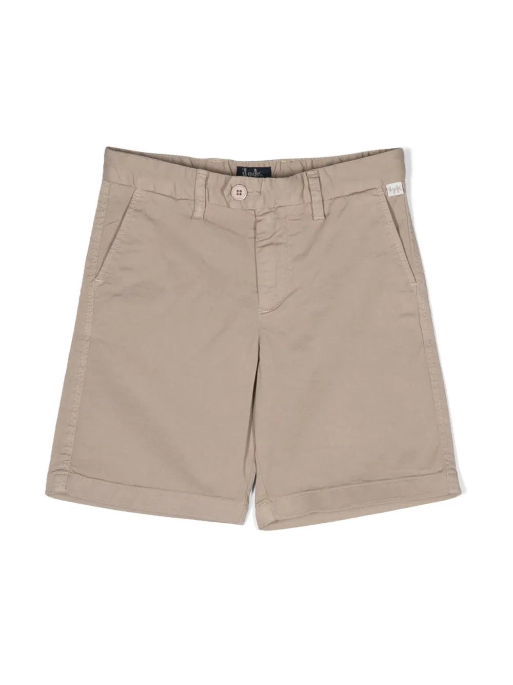 Il Gufo logo-tag casual shorts | Neutrals | Image 1