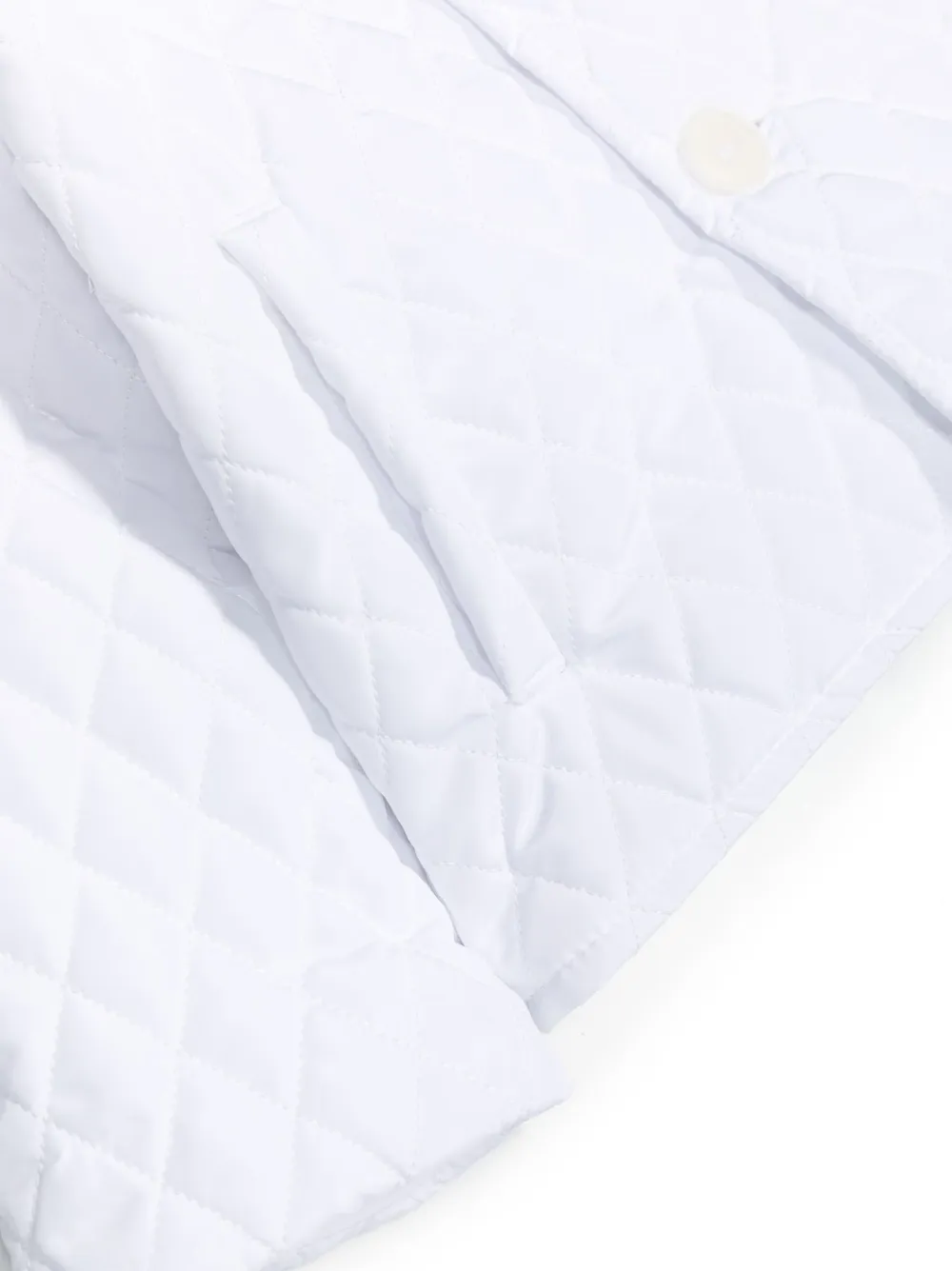 Il Gufo Diamond-quilted Button-fastening Jacket In White