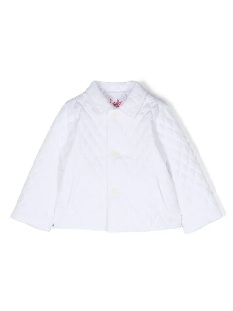 Il Gufo diamond-quilted button-fastening jacket