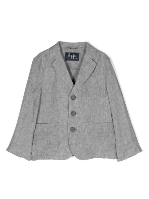 Il Gufo single-breasted cotton blazer