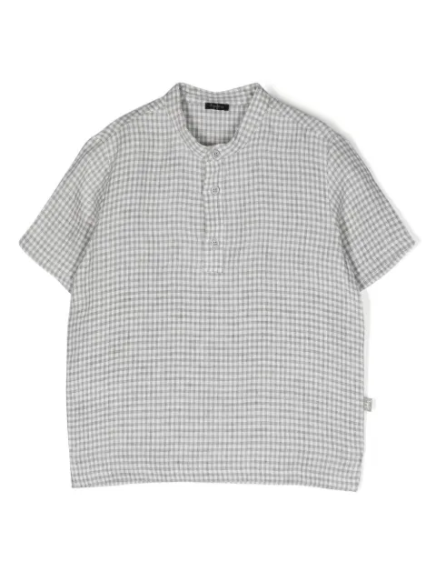 Il Gufo check-print short-sleeved shirt 