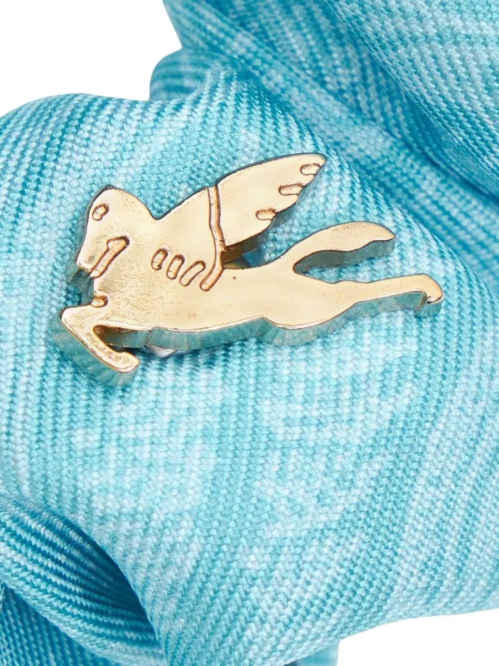 Etro Abstract-print Scrunchie In Blue