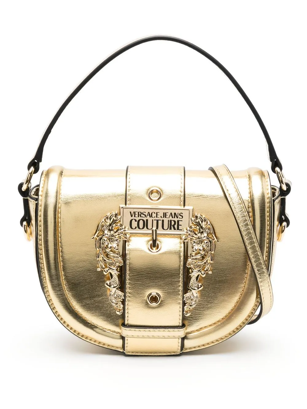 

Versace Jeans Couture logo-plaque tote bag - Gold