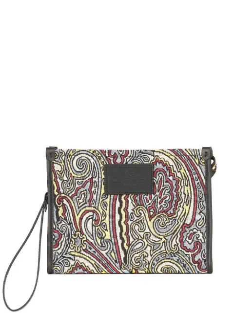 ETRO paisley-print clutch