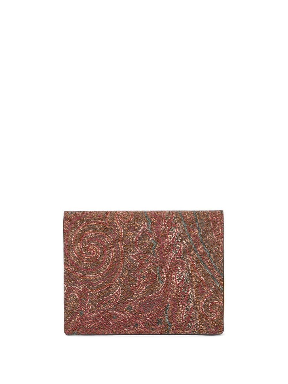 Shop Etro Paisley-print Wallet In Multicolour